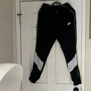 Nike black with white details joggers